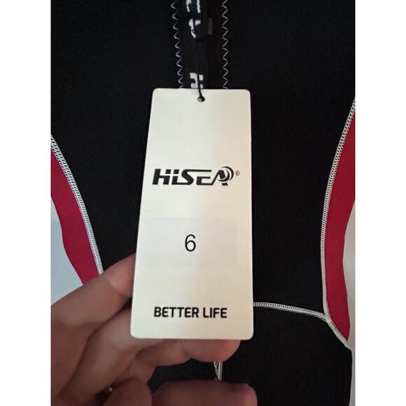 Hisea‎ Kids Scuba Donkey Neoprene Wetsuit Size 12, Black W/Red Trim - Picture 5 of 9